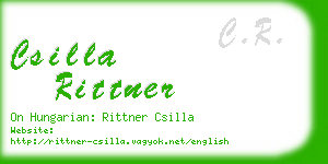 csilla rittner business card